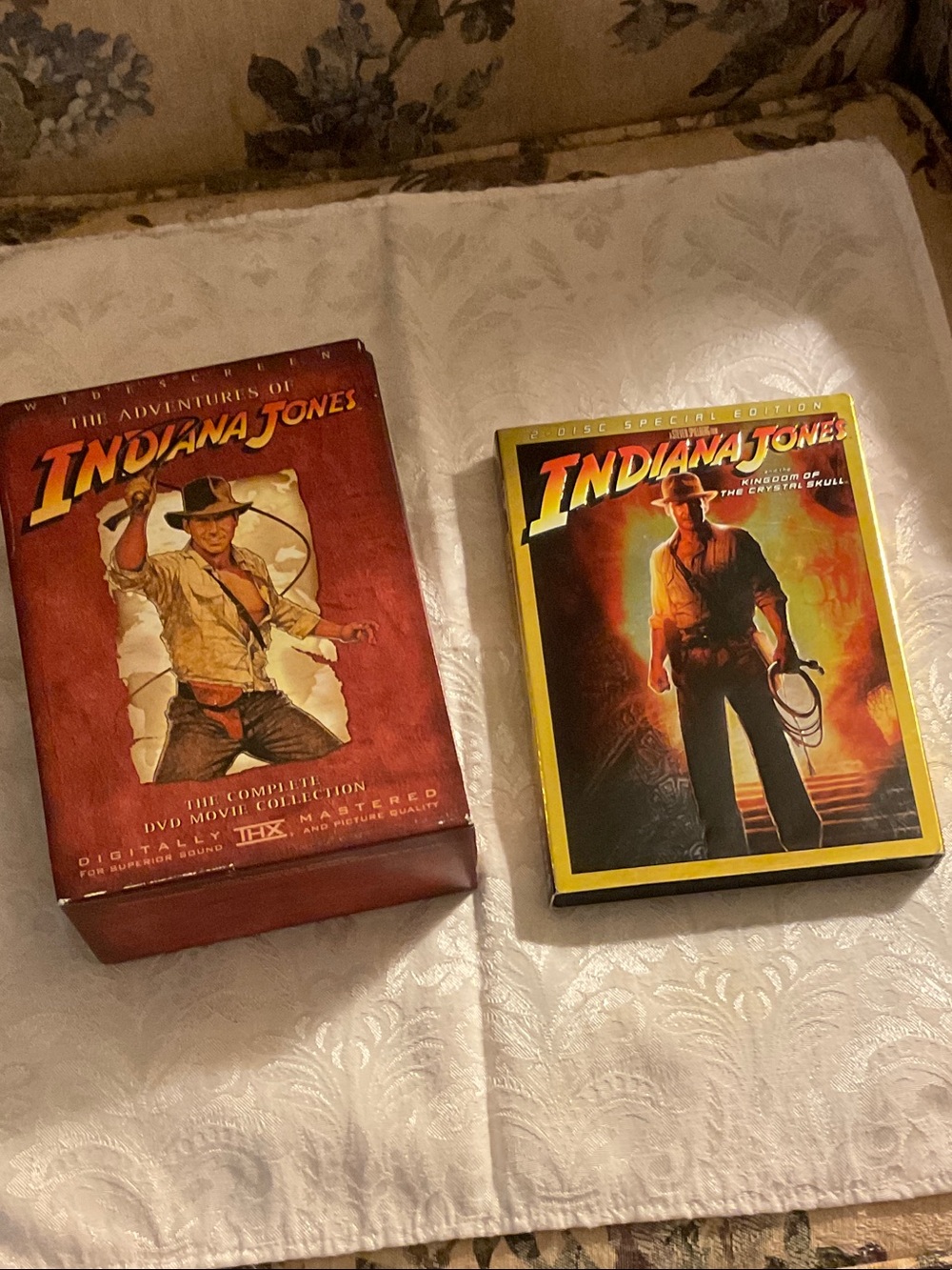 INDIANA JONES COLLECTORS EDITION BOX SET& SUBSEQUENT MOVIE